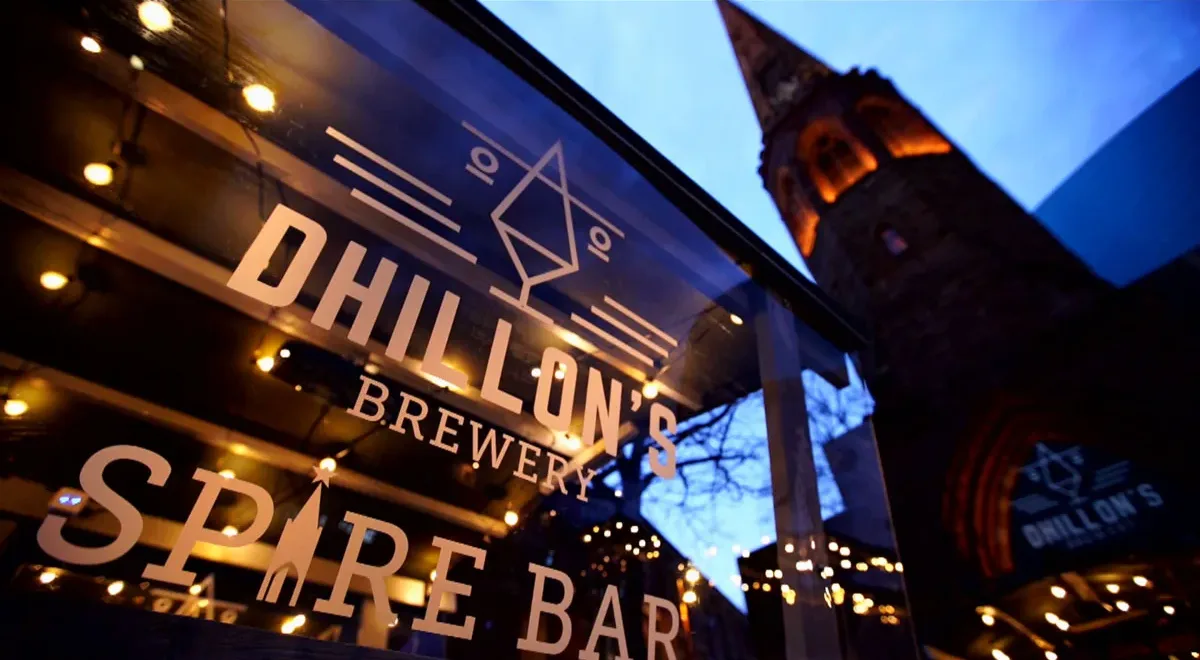Spire Bar at night